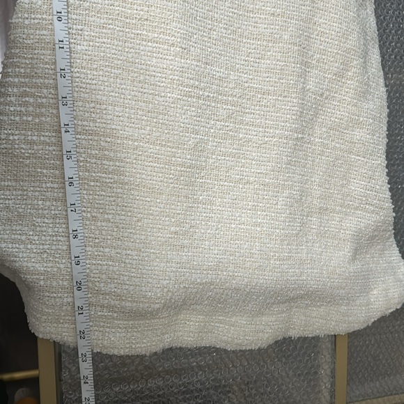 Zara Cream Mini Dress with Button Detail - Picture 9 of 9